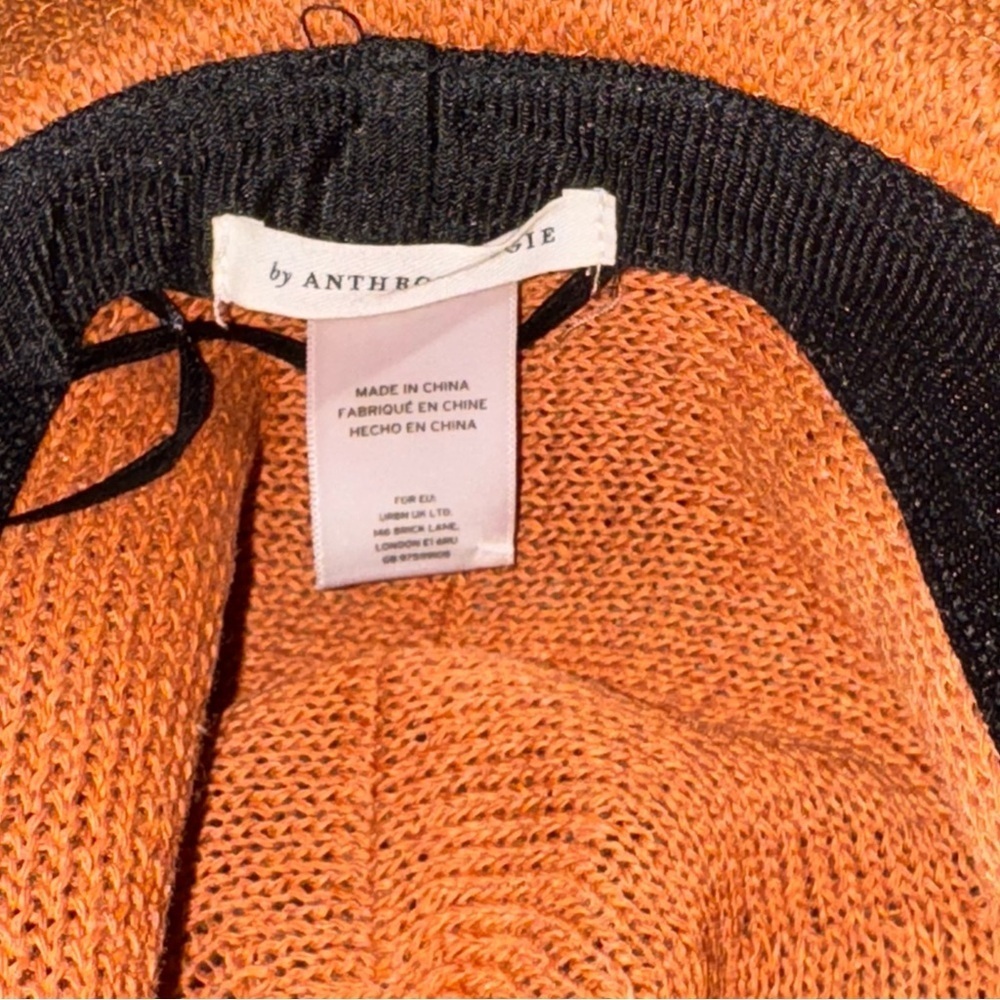 Anthropologie Orange Fedora Sun Hat - Picture 9 of 10